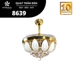 Quạt trần đèn thu cánh Homesick 4 cánh 107cm 70w AC 8639 VLQTHO-029