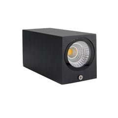 Đèn tường hiện đại đầu vuông màu đen ngoài trời HTDTHD-003