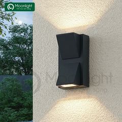 Đèn tường hiện đại ngoài trời màu đen HTDTHD-005