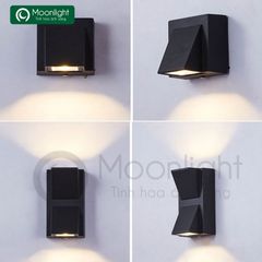 Đèn tường hiện đại ngoài trời màu đen HTDTHD-005