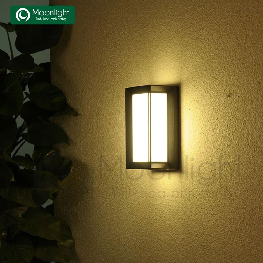 Đèn tường trang trí ngoài trời KT 26*12cm 12W HTDTHD-045