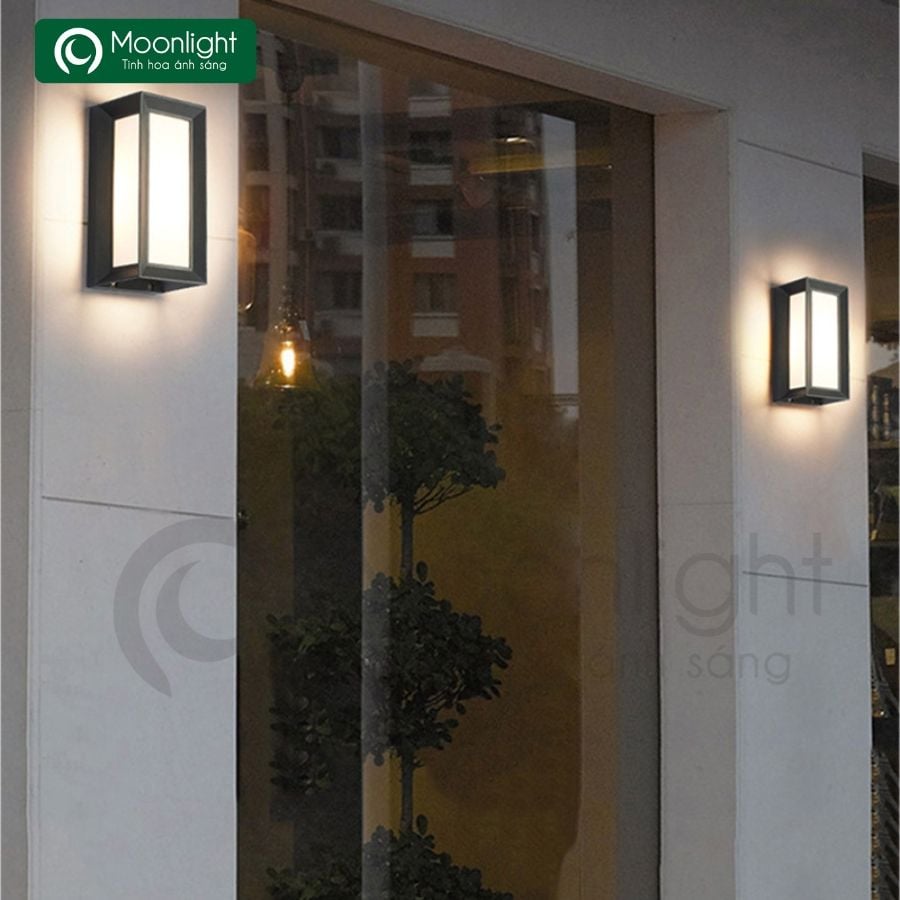 Đèn tường trang trí ngoài trời KT 26*12cm 12W HTDTHD-045
