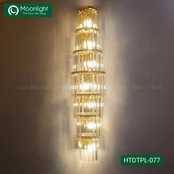 Đèn tường pha lê KT D25*H100cm, DT1141/7 E14*7 HTDTPL-077