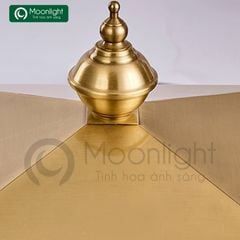 Đèn trụ cổng vuông đồng H5045 HTNTTC-006