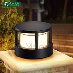 Đèn trụ cổng tròn màu đen HTNTTC-007