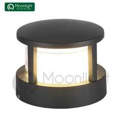 Đèn trụ cổng tròn màu đen HTNTTC-007