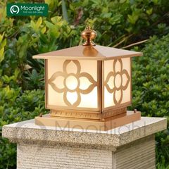 Đèn trụ cổng hàng rào vuông đồng H5046 HTNTTC-011