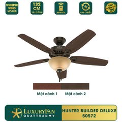 Quạt trần đèn Mỹ Hunter Builder Deluxe 5 cánh 132cm 80w AC