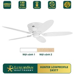 Quạt trần Mỹ Hunter Low Profile 5 cánh 132cm 80w AC