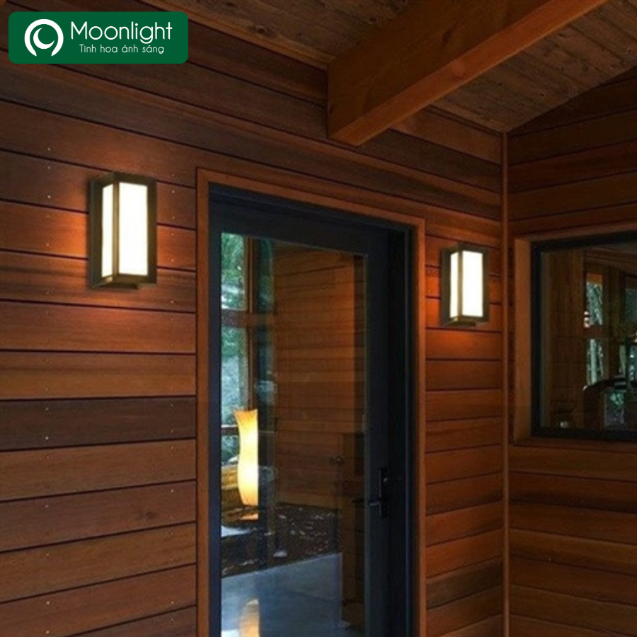 Đèn tường trang trí ngoài trời KT 26*12cm 12W HTDTHD-045