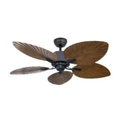Quạt trần Đài Loan Luxaire Hawaii AC Đen mờ 5 cánh 132cm 60w AC
