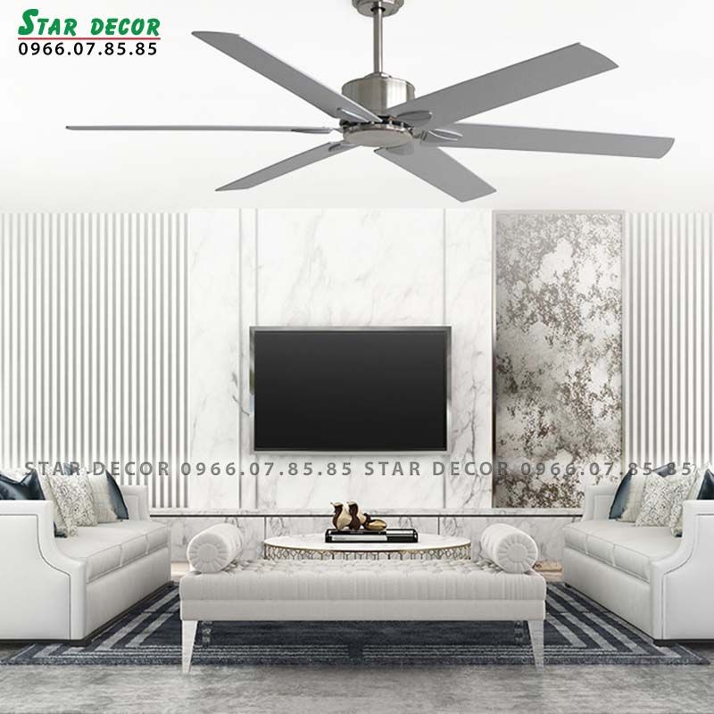 Quạt trần Đài Loan Luxaire Bigfan 65'' 6 cánh 165cm 60w DC