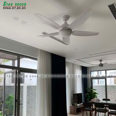 Quạt trần đèn Đài Loan Luxaire Strong 5 cánh 142cm 90w AC