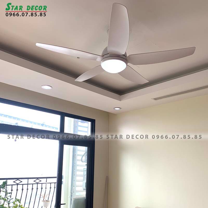 Quạt trần đèn Đài Loan Luxaire Strong 5 cánh 142cm 90w AC