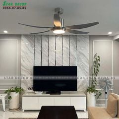 Quạt trần đèn Đài Loan Luxaire Sweep 6 cánh 137/167cm 55w DC