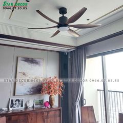 Quạt trần đèn Đài Loan Luxaire Sweep 6 cánh 137/167cm 55w DC