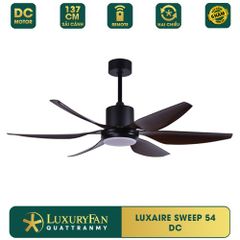 Quạt trần đèn Đài Loan Luxaire Sweep 6 cánh 137/167cm 55w DC