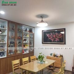 Quạt trần đèn thu cánh Đài Loan Luxaire Tulip Mạ Chrome (sáng bóng) 4 cánh 122cm 90w AC
