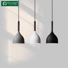 Đèn thả hợp kim chuôi gỗ D170 H180 TH612W VLTHHK-014-GO
