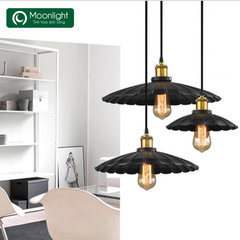 Đèn thả hợp kim đĩa hoa đui mạ đồng TH719 D250 VLTHHK-082