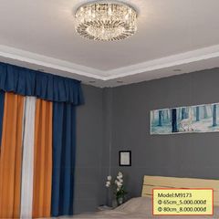 HT Đèn mâm pha lê tròn D65cm M9173-650 HTDMPL-017-AA