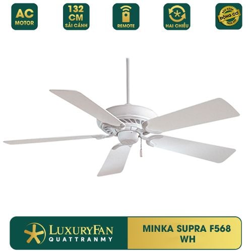 Quạt trần đèn Mỹ Minka Supra F568 5 cánh 132cm 79w AC