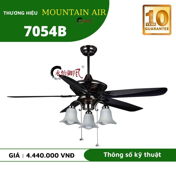 Quạt trần đèn Mountain air 5 cánh 140cm 80w AC 7054B