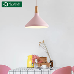 Đèn thả hợp kim màu hồng TH717 D350 VLTHHK-079