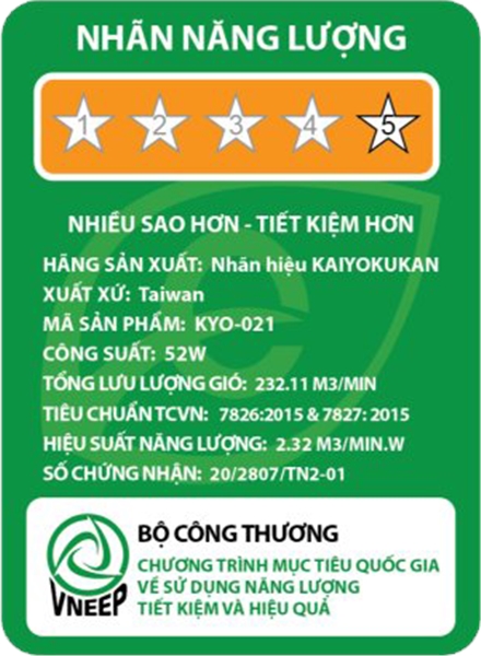 quạt trần 5 cánh kaiyo kukan kyo 021