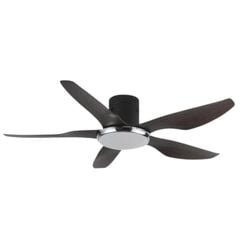 Quạt trần đèn Homesick 5 cánh màu vân gỗ nâu tối 137cm 45w DC 8106 MIX VLQTHO-039-MIX