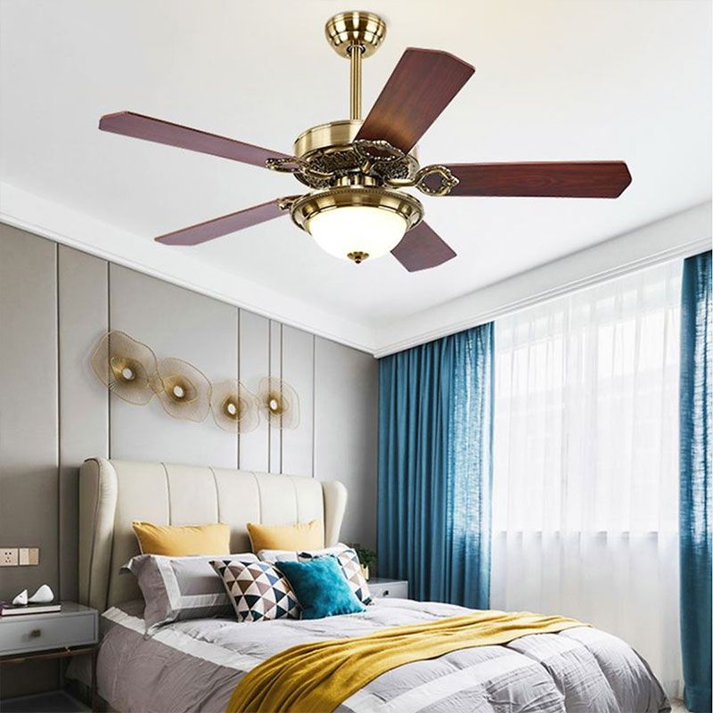 Quạt trần đèn Mountain air 5 cánh gỗ 132cm 70W AC 1889 52YFA-1053 VLQTMO-023