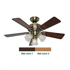 Quạt trần đèn Hunter Beacon Hill 5 cánh 107cm 80w AC