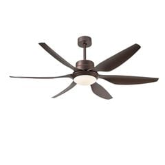 Quạt trần đèn màu đen 6 cánh nhựa 132cm 45w DC CF1071-56 VLQTTQ-152