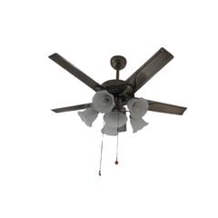 Quạt trần đèn màu đồng cổ 5 cánh sắt 132cm 75w AC 1997 VLQTTQ-118