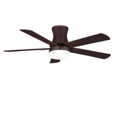 Quạt trần đèn màu nâu 5 cánh gỗ 132cm 45w DC T52-6022OB VLQTTQ-125