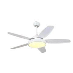 Quạt trần đèn màu trắng 5 cánh nhựa 132cm 45w DC 52KJYY-50 VLQTTQ-145