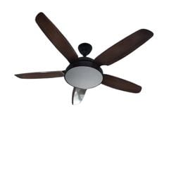 Quạt trần đèn màu vân gỗ 5 cánh nhựa 132cm 45w DC 52KJYY-51 VLQTTQ-144