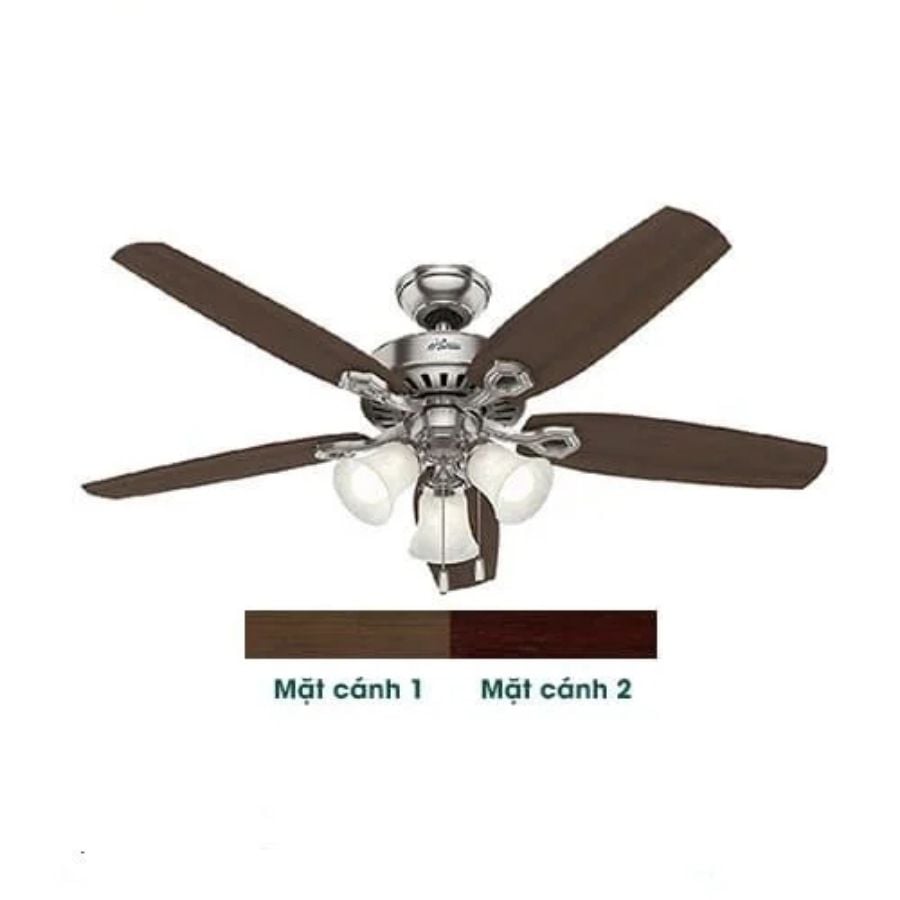 Hunter Fan 52 in Casual New Bronze Indoor Ceiling Fan with Light and Pull Chain