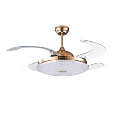 Quạt trần đèn thu cánh Mountain air 4 cánh 112cm 45w DC 6061