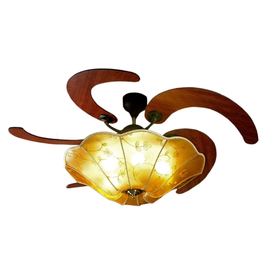 Quạt trần đèn thu cánh Mr.Vu BELLE 5 cánh 1m42 120W AC