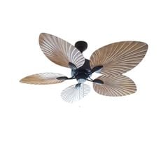 Quạt trần màu nâu 5 cánh nhựa 132cm 45w DC 709KĐ VLQTTQ-156