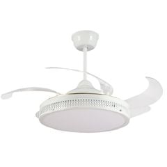 Quạt trần đèn thu cánh màu trắng 4 cánh 132 mm 45w DC Y52-8640 Wh VLQTTC-320