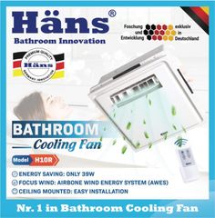 Quạt mát âm trần điều khiển từ xa Hans H10R