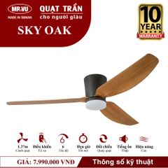 Quạt trần đèn Mr.Vu SKY 3 cánh 1m37 24W DC