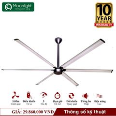 Quạt trần Mr.Vu STORM 5 cánh 3m05 157W DC