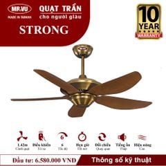 Quạt trần Mr.Vu STRONG 5 cánh 1m42 40W DC