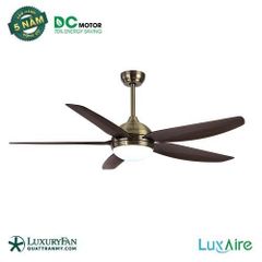 Quạt trần đèn Đài Loan Luxaire Strong II 5 cánh 142cm 90w DC