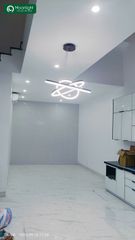 Đèn thả 3 vòng mica thân nhôm xước màu đen 40-60-80cm , G5 VLTHVO-005-AI