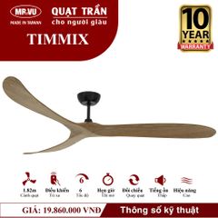 Quạt trần Mr.Vu TIMMIX 3 cánh 1m82 45W DC