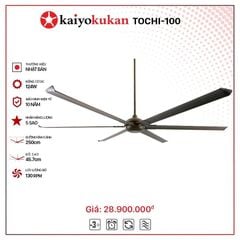 Quạt trần công nghiệp 6 cánh Kaiyokukan Tochi 100